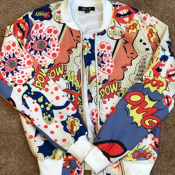 Jackets & Blazers - Graphic Lightweight Jacket